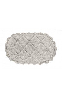 Brianna (серая) набор ковриков для ванной кружевной 60х100 и 50х70