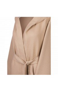 Наоми (кофе) М Халат вафельный с капюшоном Sofi De MarkO