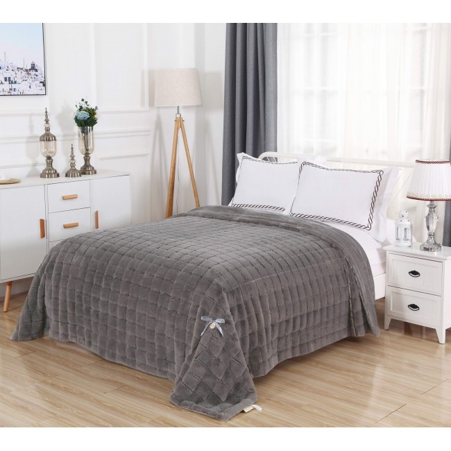 Мадлен (серая) Покрывало 160х220