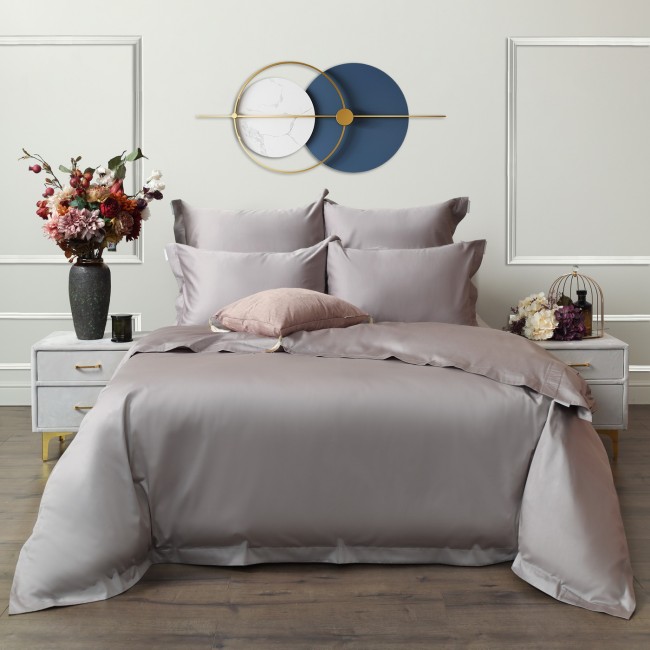 Моно (серый) комплект постельного белья Евро Макси Sofi De MarkO