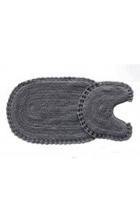 OLIVIA (темно фиолет) набор ковриков для ванной комнаты 60х100 и 50х50см Sofi De MarkO