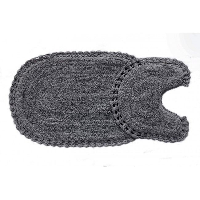 OLIVIA (темно фиолет) набор ковриков для ванной комнаты 60х100 и 50х50см Sofi De MarkO