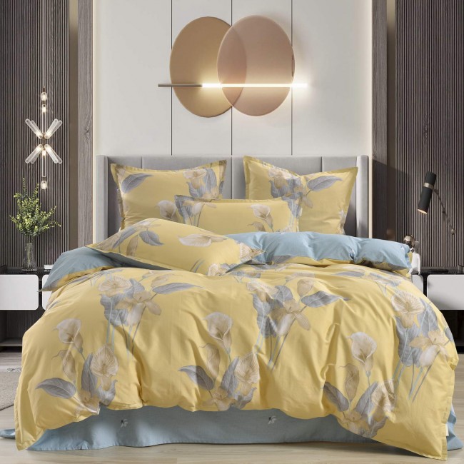 Беатриче (желтый) КПБ сатин Евро Беатриче (желтый) КПБ сатин Евро