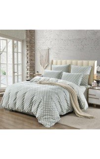 Модест (зеленый) комплект постельного белья сатин 1.6 Sofi De MarkO