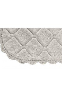 Brianna (серая) набор ковриков для ванной кружевной 60х100 и 50х70