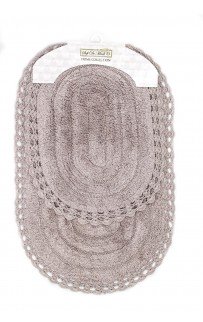 YANA (мокко) набор ковриков для ванной кружевной 60х100 и 50х70