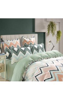 Пейтон (зеленый) КПБ сатин 2х