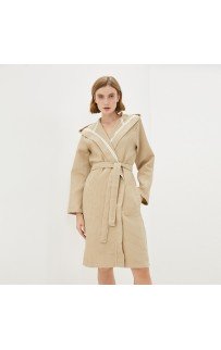 Наоми (кофе) М Халат вафельный с капюшоном Sofi De MarkO