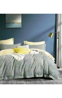 Риана (голубая) КПБ сатин Евро