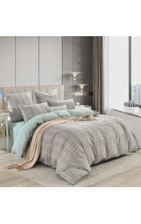 Лавр (зеленый) комплект постельного белья сатин 1.6 Sofi De MarkO