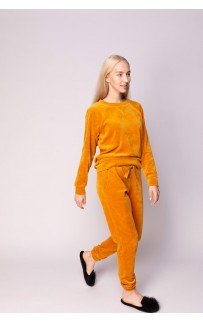 Лорен (горчичный) XS Костюм велюровый Sofi De MarkO