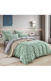 Кимберли (зеленый) комплект постельного белья сатин 7Е Sofi De MarkO