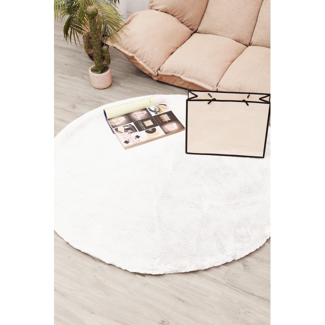 Коврик Плюшевый (белый) 100х100 Коврик Плюшевый (белый) 100х100