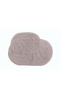 KIMBERLY (серо-лиловый) набор ковриков для ванной 60х100 и 50х70