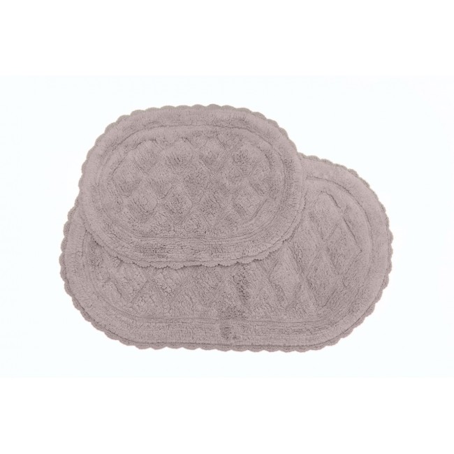 KIMBERLY (серо-лиловый) набор ковриков для ванной 60х100 и 50х70