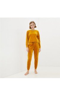 Лорен (горчичный) XS Костюм велюровый Sofi De MarkO