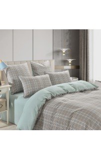 Лавр (зеленый) комплект постельного белья сатин 1.6 Sofi De MarkO