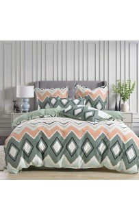 Пейтон (зеленый) КПБ сатин 2х