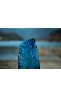 Ирен (синяя) Ваза стеклянная 16х11х38см Sofi De MarkO