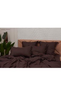 Моне (шоколад) страйп сатин 1.6