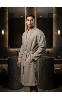 Дориан (бежевый) S-M Мужской Халат