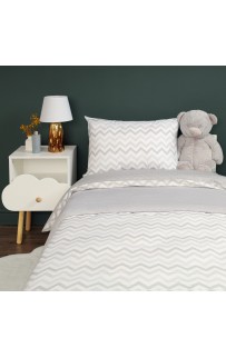 Зигзаг (серый) КПБ детский Siberia