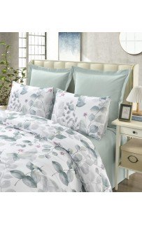 Дакота (зеленая) комплект постельного белья модерн Евро Sofi De MarkO