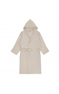Naomi (крем) XL (р.56-58) Халат вафельный с капюшоном Naomi (крем) XL (р.56-58) Халат вафельный с капюшоном