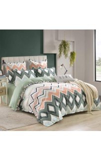 Пейтон (зеленый) КПБ сатин 2х