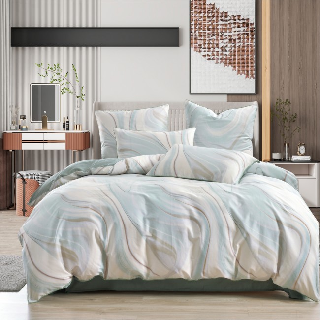 Лорайн (зеленый) комплект постельного белья Сатин 2х Sofi De MarkO