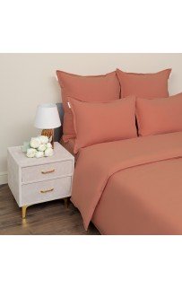 Саммер (кирпичный) комплект постельного белья Евро Sofi De MarkO