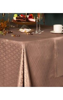 Катрин (кофе) Скатерть круглая 160см Sofi De MarkO