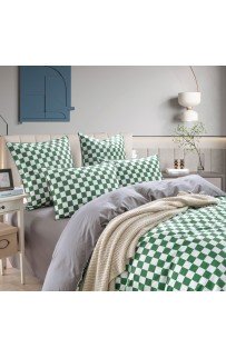 Кимберли (зеленый) комплект постельного белья сатин 7Е Sofi De MarkO