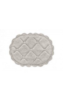 Brianna (серая) набор ковриков для ванной кружевной 60х100 и 50х70