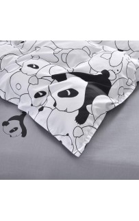 Панда (белый) КПБ сатин Евро