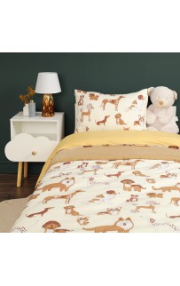 Собачки (желтый) КПБ детский Siberia Собачки (желтый) КПБ детский Siberia