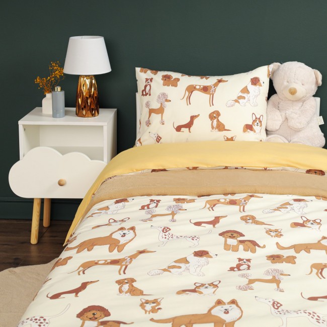 Собачки (желтый) КПБ детский Siberia Собачки (желтый) КПБ детский Siberia