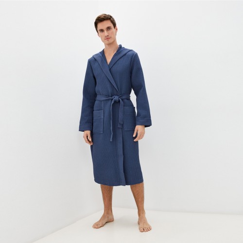 Гамлет (синий) S Мужской Халат с капюшоном Sofi De MarkO