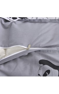 Панда (белый) КПБ сатин Евро