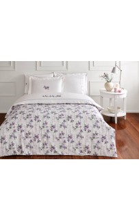 Комплект постельного белья Tivolyo Home SOFFIE BRODERY лиловый Евро
