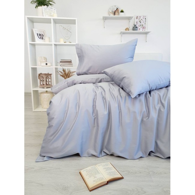 Комплект постельного белья Tivolyo Home CASUAL серый семейный