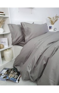 Комплект постельного белья Tivolyo Home CASUAL хаки Полутороспальный