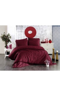 Комплект постельного белья Grazie Home LOVEN'S бордовый/чёрный Евро