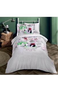 Комплект постельного белья Tivolyo Home PANDA Полутороспальный
