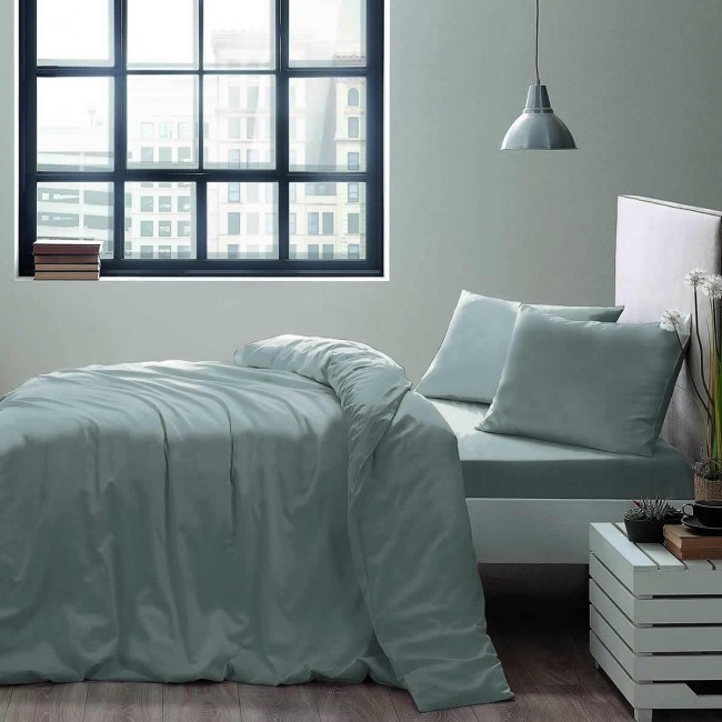 Комплект постельного белья Tivolyo Home BASIC серый Полутороспальный