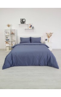 Комплект постельного белья Tivolyo Home CASUAL синий семейный