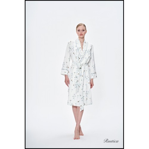 Халат женский Tivolyo Home RUSTICA белый L