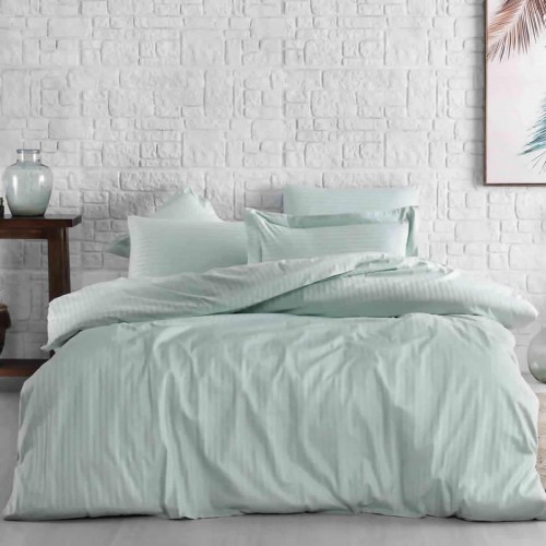 Комплект постельного белья Tivolyo Home JAQUARD бирюзовый Евро