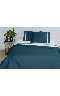 Комплект постельного белья Tivolyo Home COVERS тёмно-изумрудный Евро