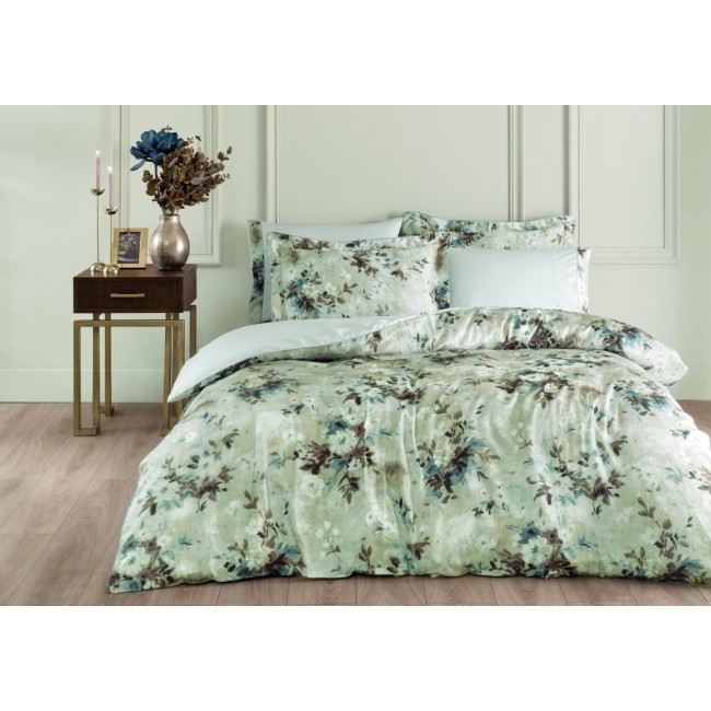 Комплект постельного белья Tivolyo Home MELANIO синий семейный